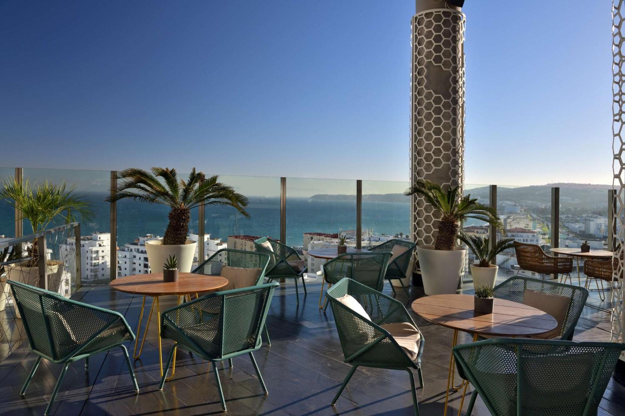 Hilton Tanger City Center Exteriör bild View from the rooftop