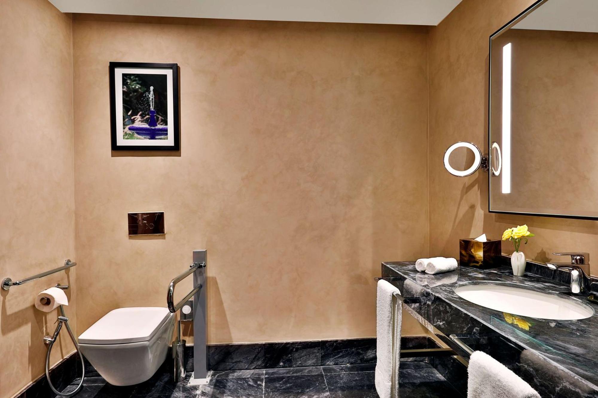 Hilton Tanger City Center Exteriör bild A bathroom at the Taj Mahal Palace, Mumbai