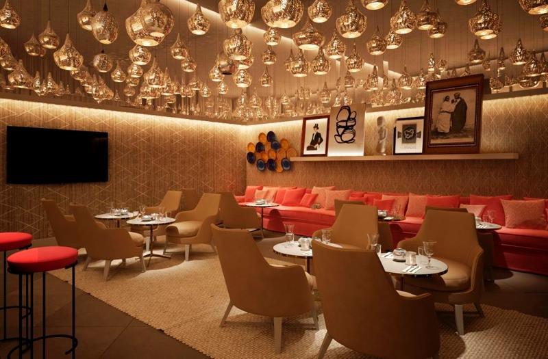 Hilton Tanger City Center Exteriör bild The interior of the lounge