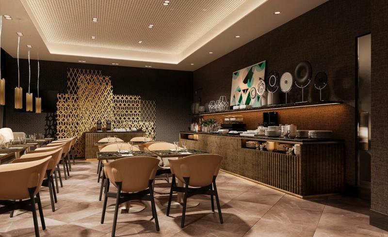 Hilton Tanger City Center Exteriör bild The interior of the lounge